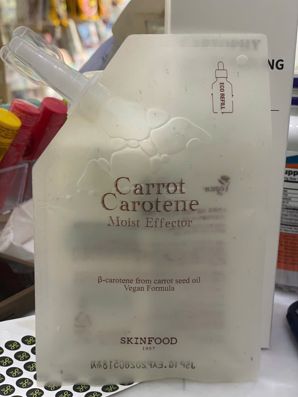 Skinfood Carrot Carotene Moist Serum 55ml - Tinh Chất Dưỡng Chiết Xuất Dầu Carrot (Túi )