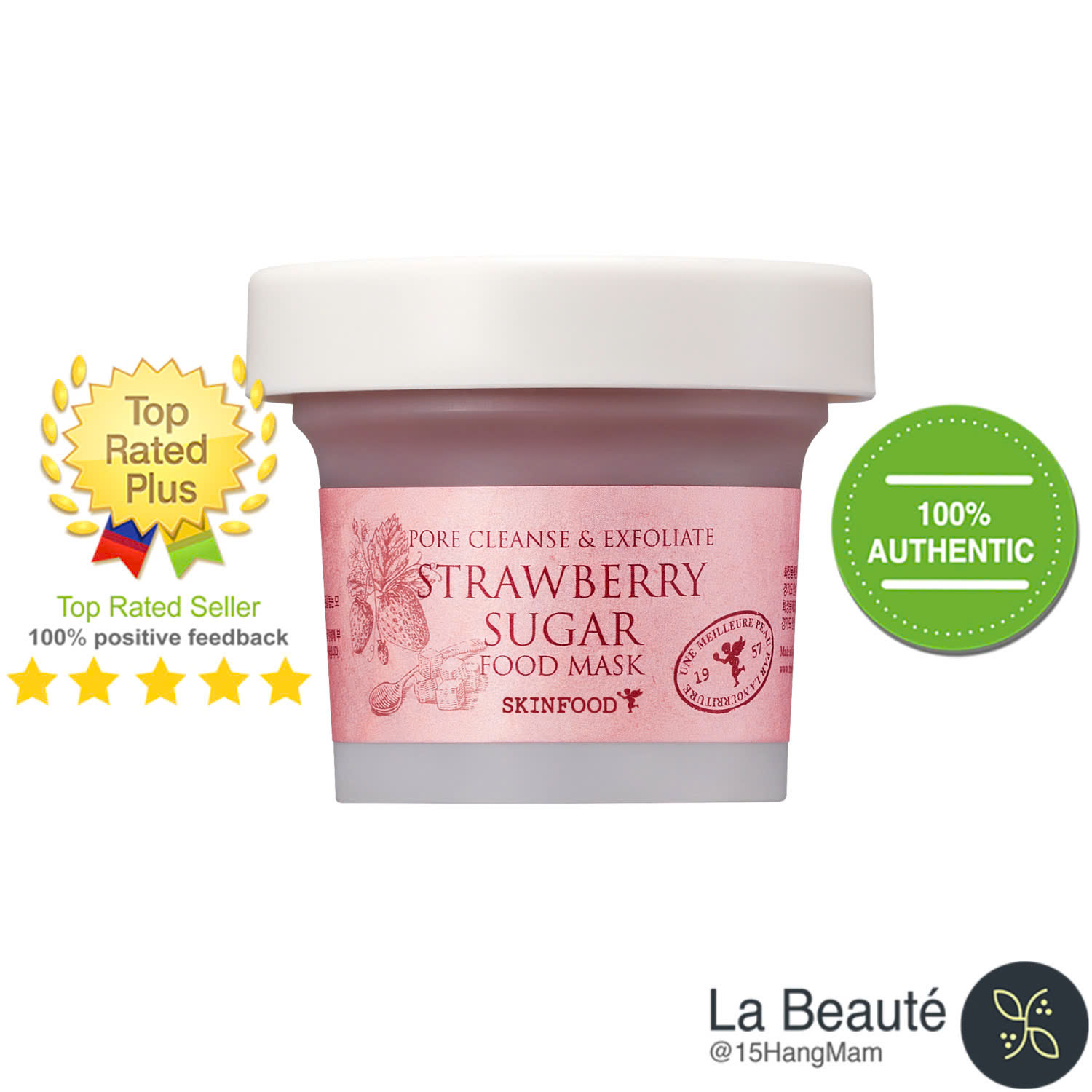 Skinfood Food Mask Strawberry - Dâu Tây Sáng Da 120G