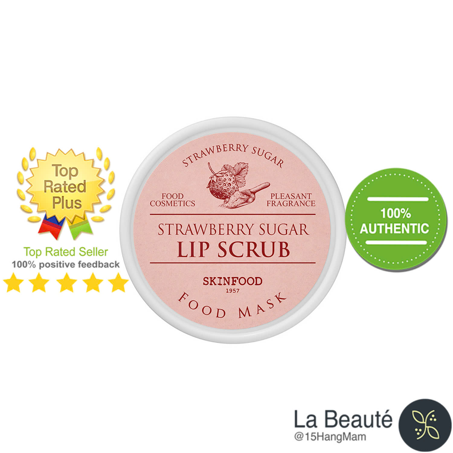 Skinfood Strawberry Sugar Lip Scrub - Tẩy Da Chết Môi 21g