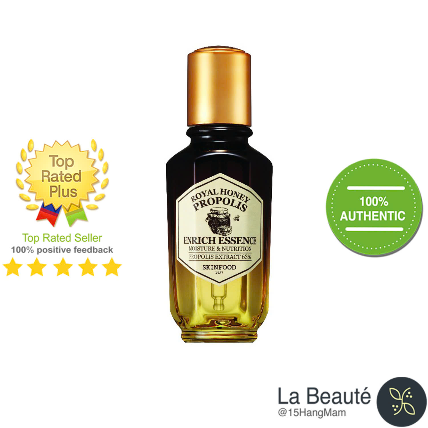 Skinfood Royal Honey Propolis Enrich Essence 50ml - Nước Thần Keo Ong