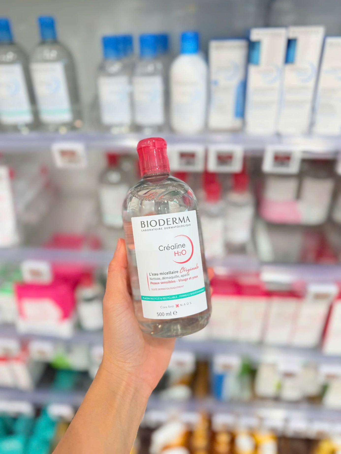TẨY TRANG BIODERMA HỒNG 400ML