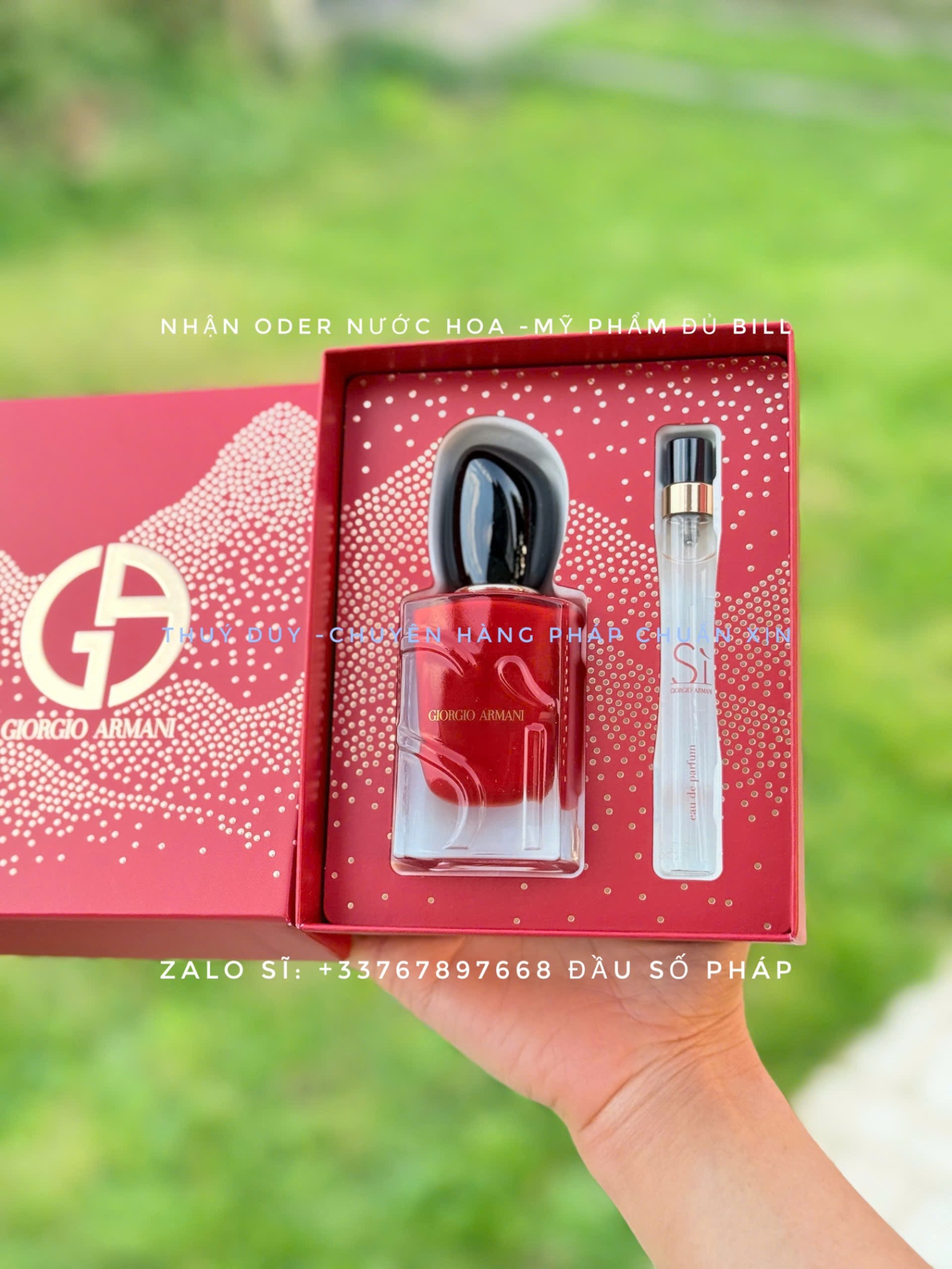 SÉT NƯỚC HOA SÌ GIORGIO ARMANI eau de parfum 50ml + 10ml