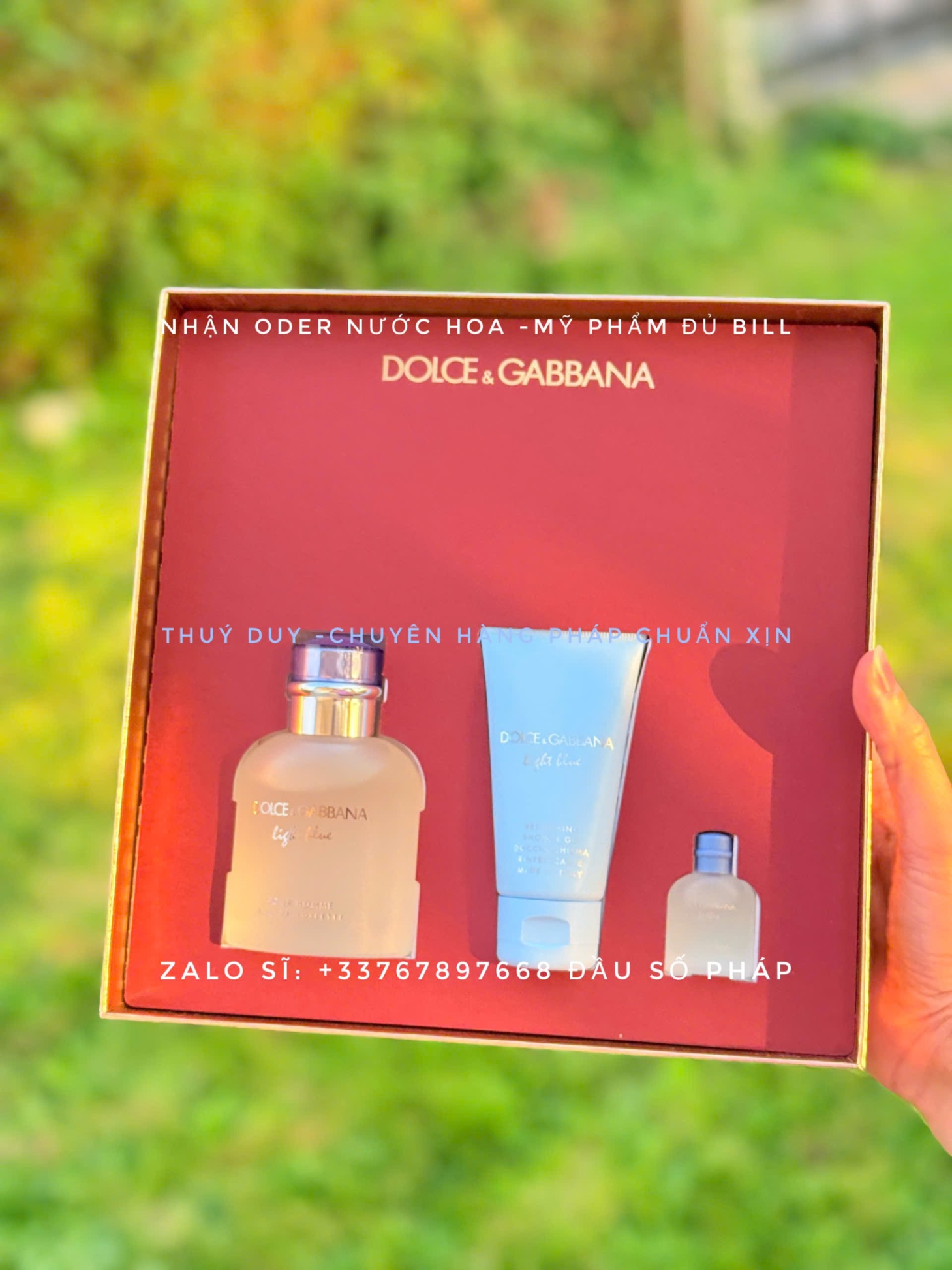 SÉT NƯỚC HOA DOLCE & GABBANNA LIGHT BLEU eau de toilette pour homme 100ml