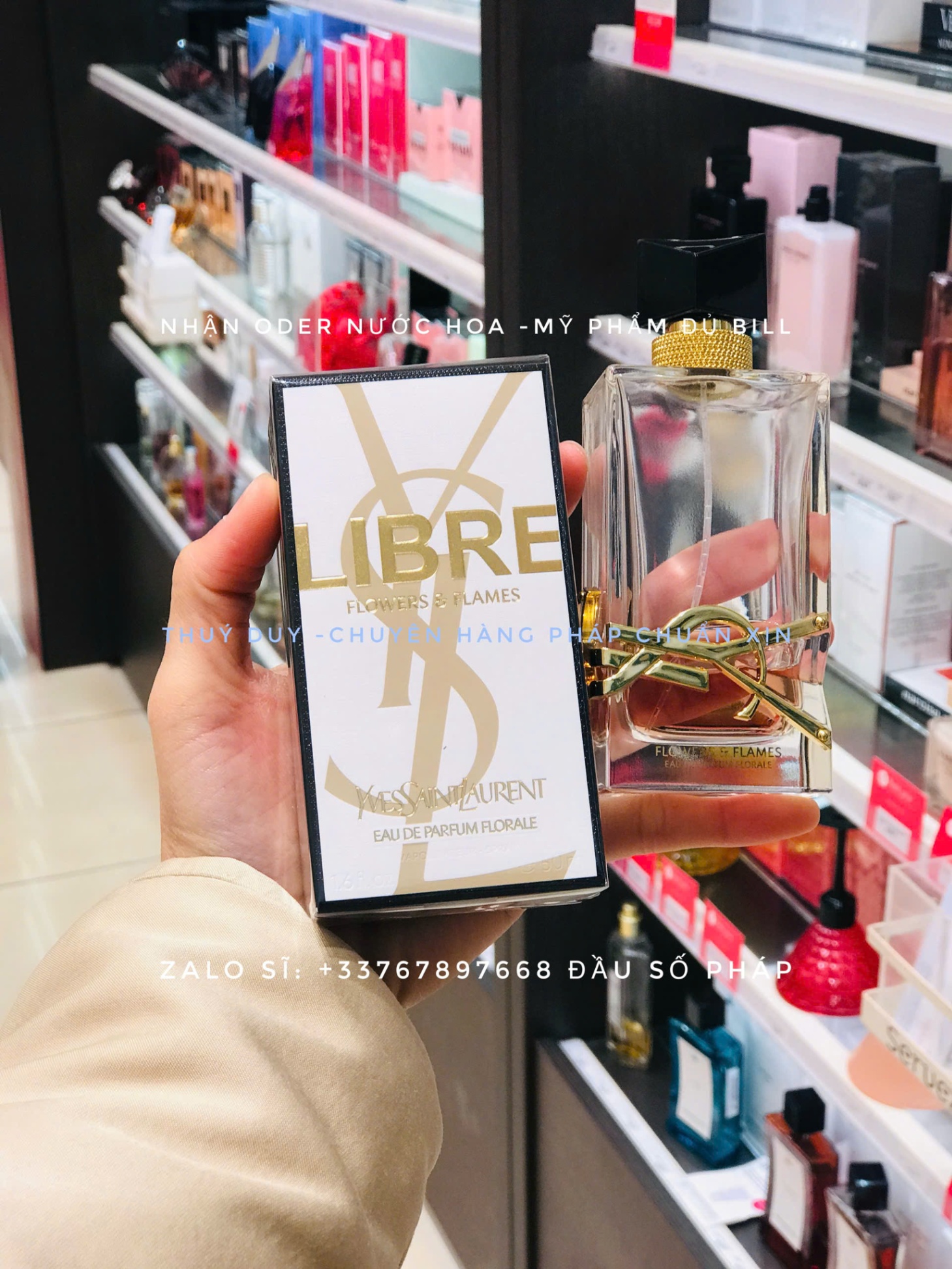 NƯỚC HOA LIBRE FLOWERS & FLAMES YSL eau de parfum florale 90ml