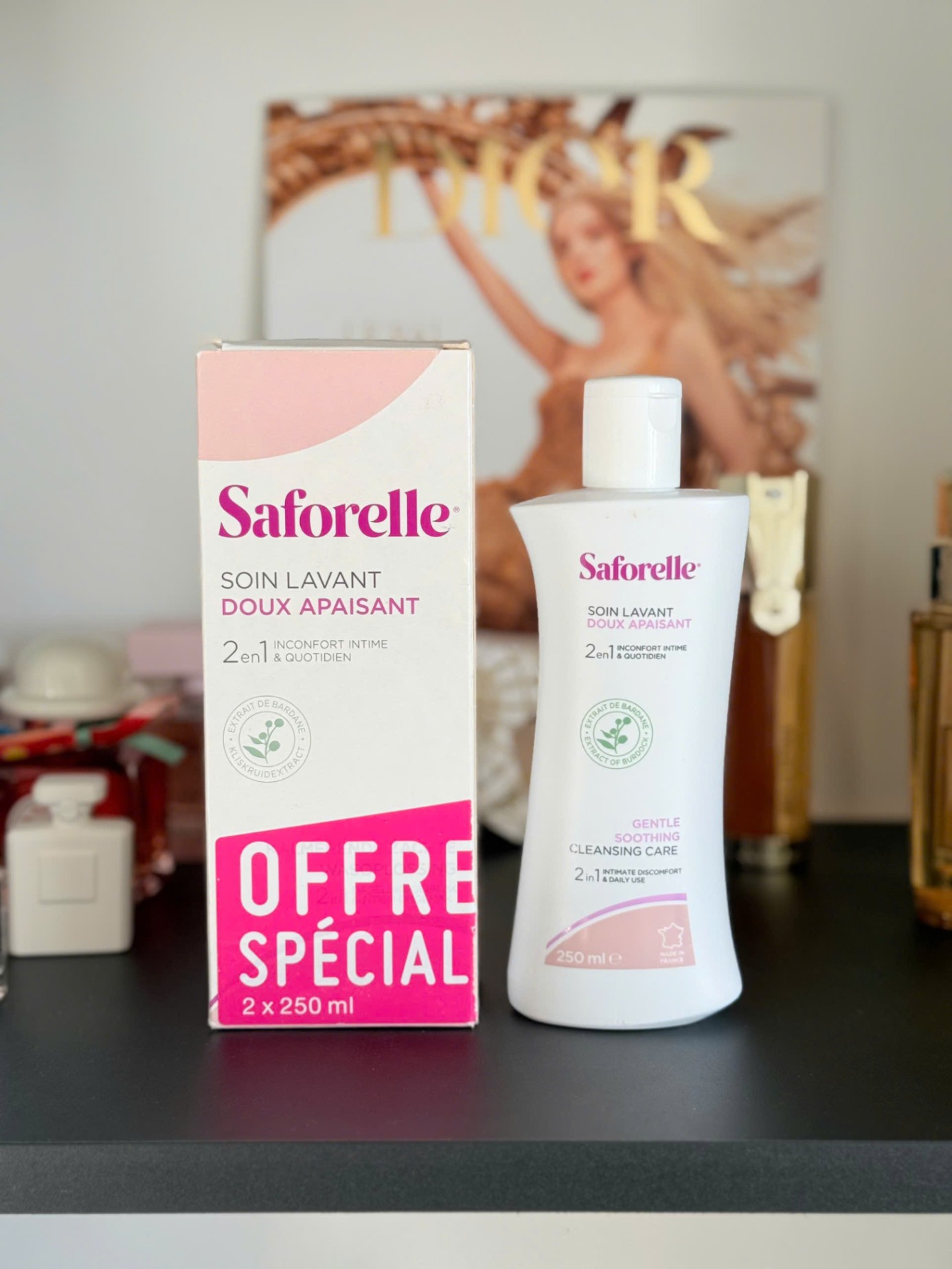 DUNG DỊCH VỆ SINH SAFORELLE soin lavant doux apaisant 250ml