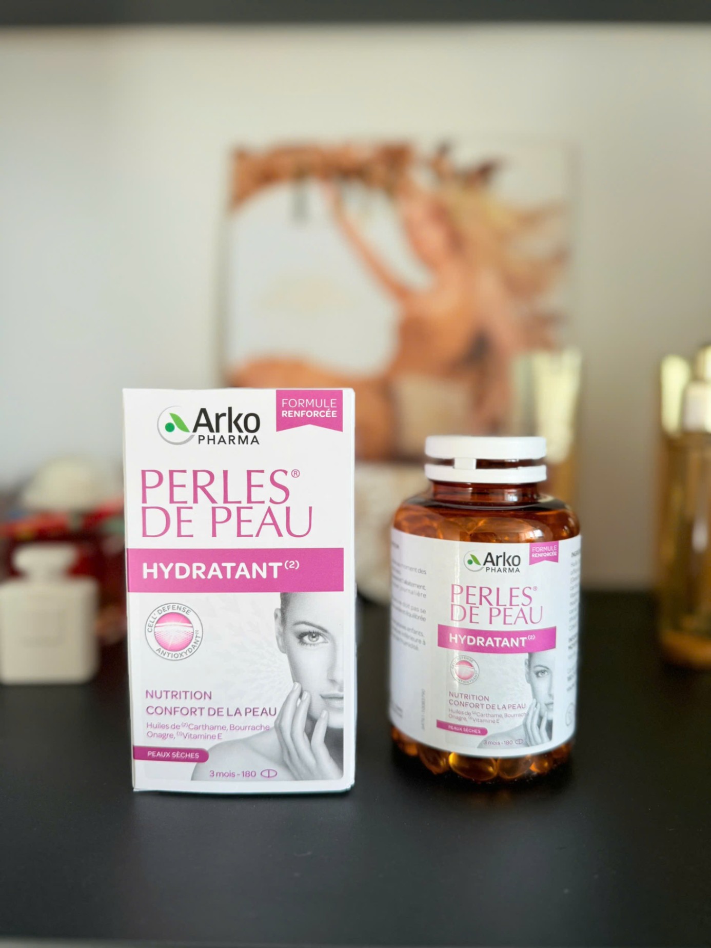 VIÊN UỐNG ĐẸP DA PERLES DE PEAU HYDRATANT 180 vien