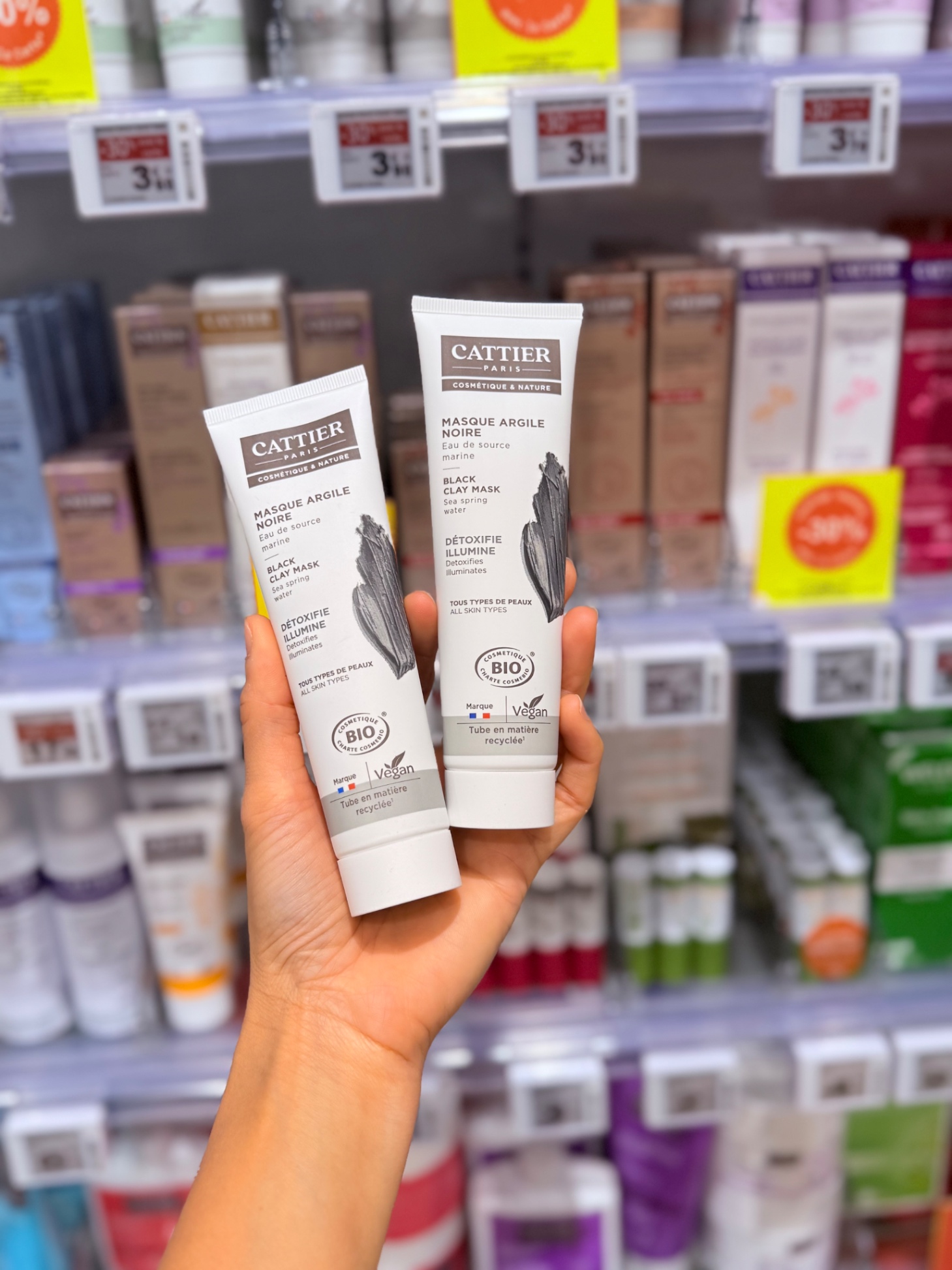 Mặt nạ đất sét CATTIER MASQUE ARGILE NOIR sáng da 100ml