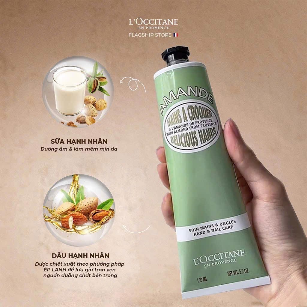 TUÝP KEM DƯỠNG DA BÀN TAY L’OCCITANE HẠNH NHÂN 150ml