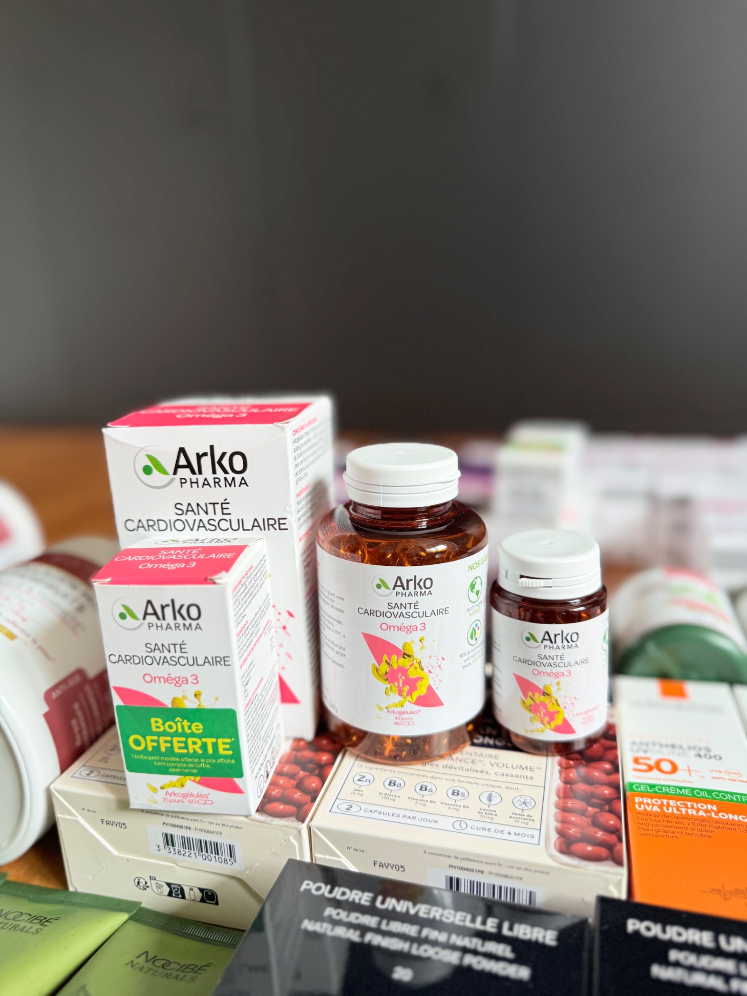 SÉT VIÊN UỐNG OMEGA 3 ARKOPHARMA 180 viên tặng kèm hop nhỏ 60 vieno