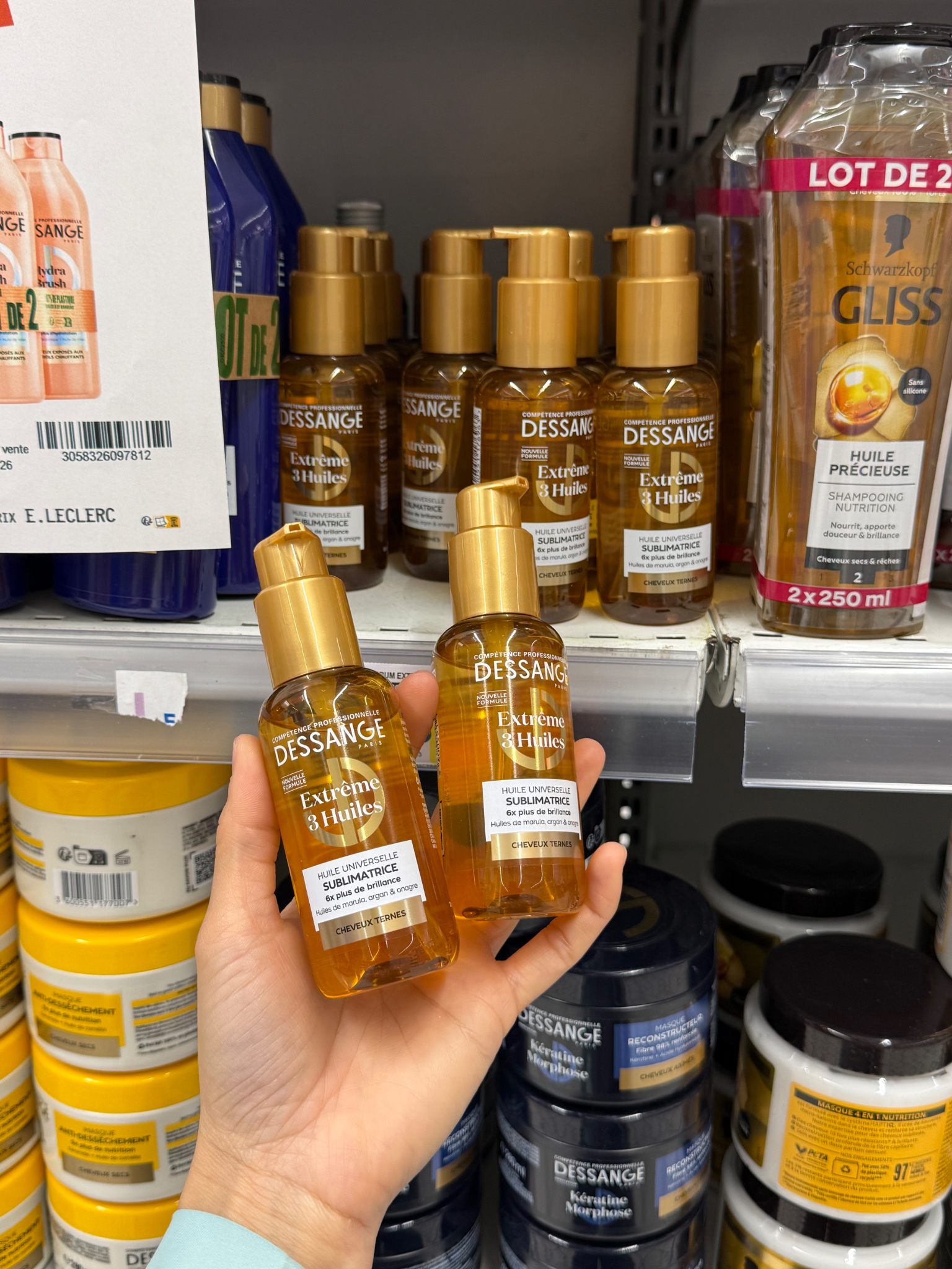 DẦU DƯỠNG TÓC DESANGE extrême 3 huiles 110ml
