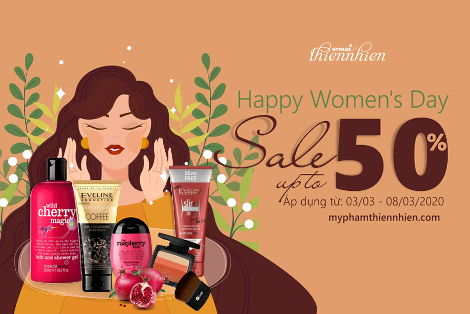 HAPPY WOMEN’S DAY – SALE UP TO 50%