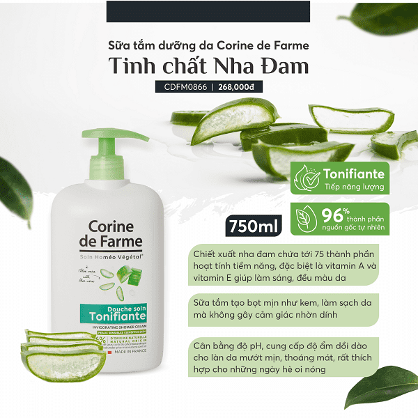 4 loại sữa tắm dưỡng da Corine de Farme được chị em tin dùng