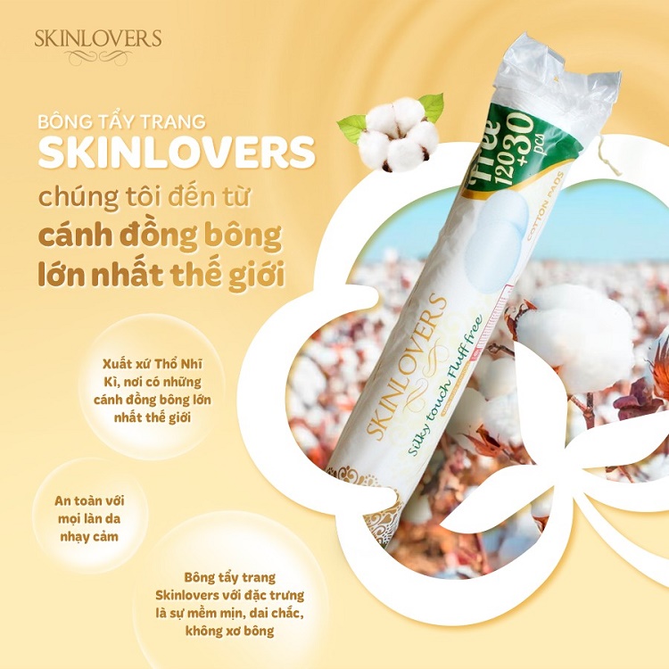 Review Bông tẩy trang Skinlovers