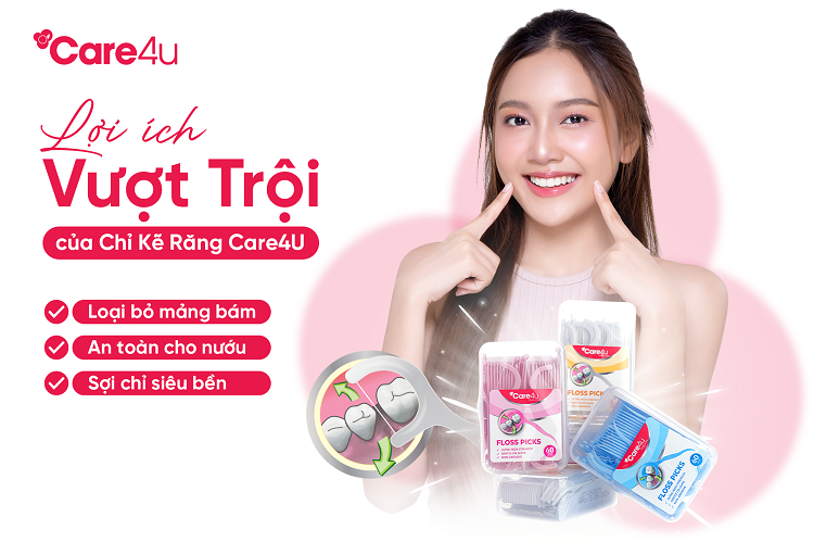 Ra mắt sản phẩm mới- Chỉ kẽ răng Care4U giúp bảo vệ răng miệng hiệu quả