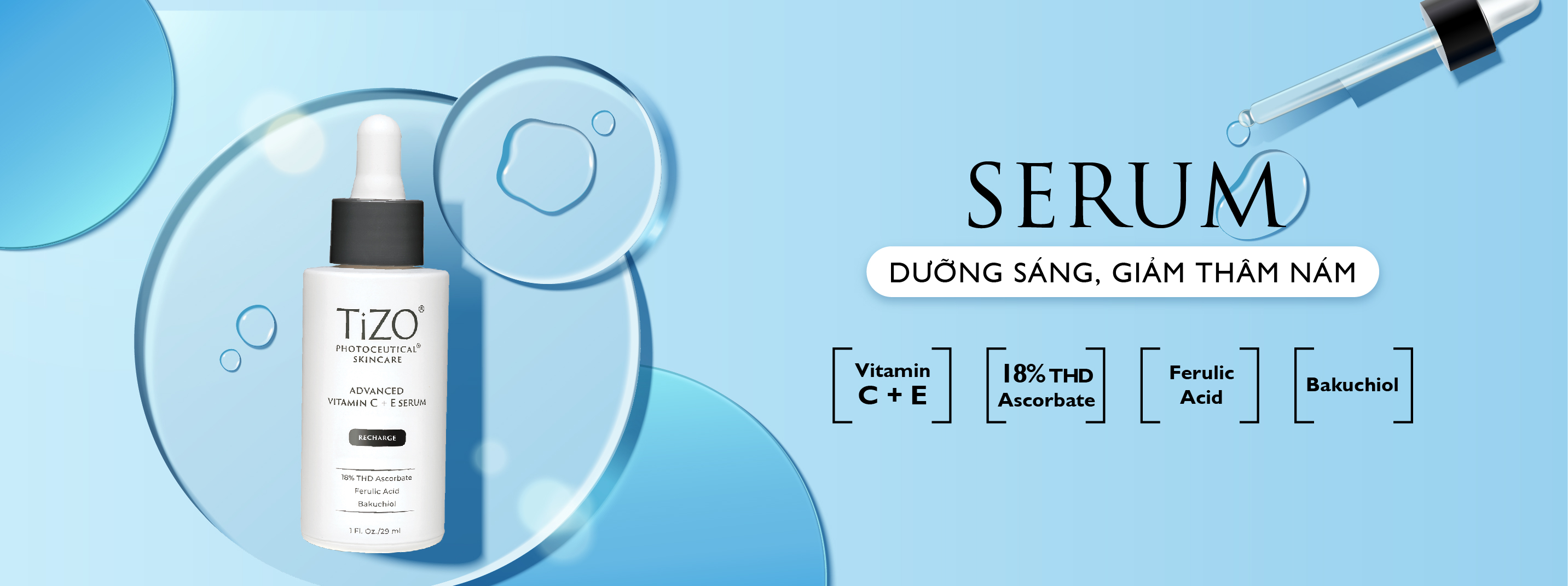 MPTN_Tinh chất dưỡng sáng, giảm thâm nám TiZO