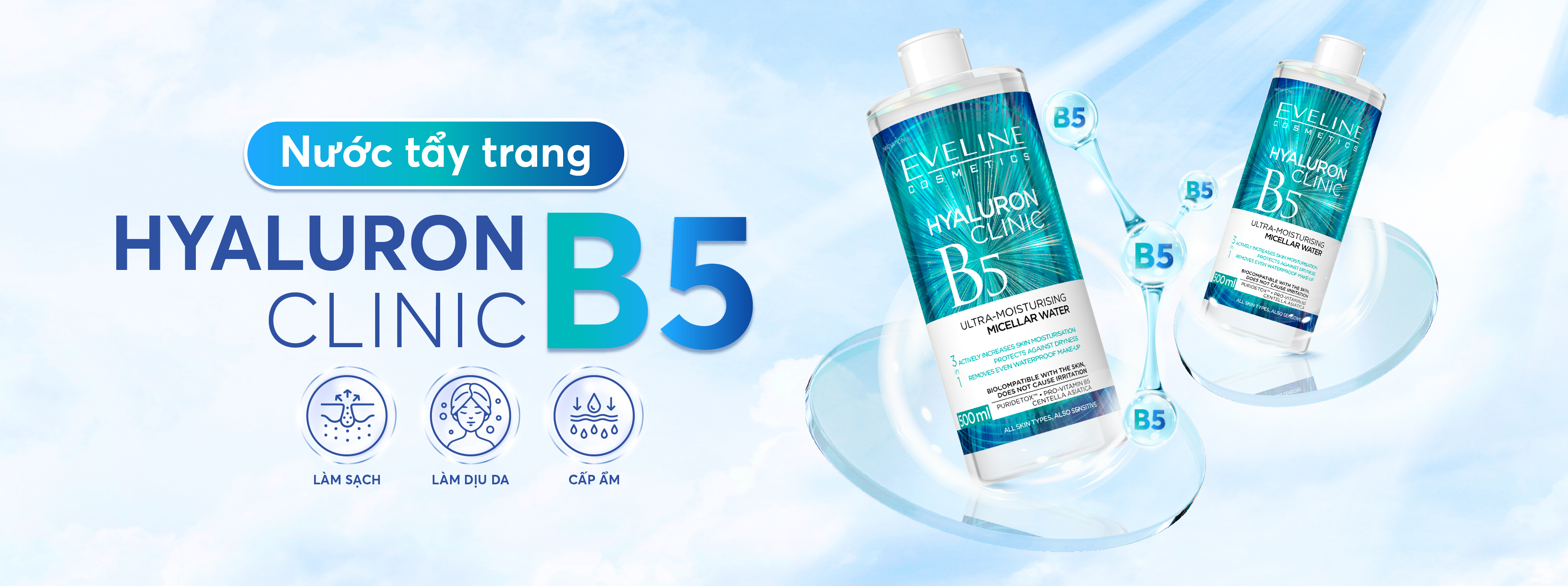 Nước tẩy trang Eveline B5