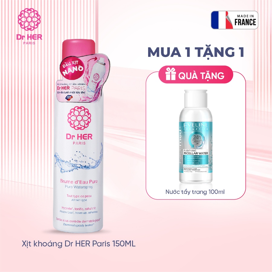 Xịt khoáng cấp ẩm Dr HER Paris 150ML