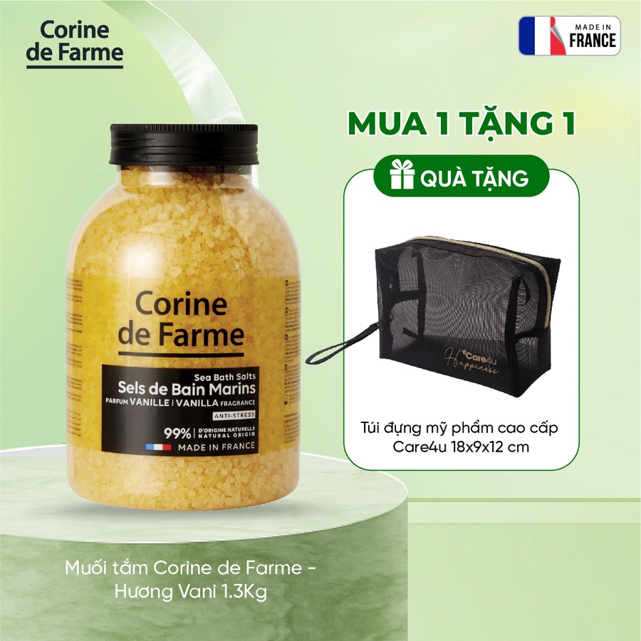 Muối tắm Corine de Farme - Hương Vani 1.3Kg