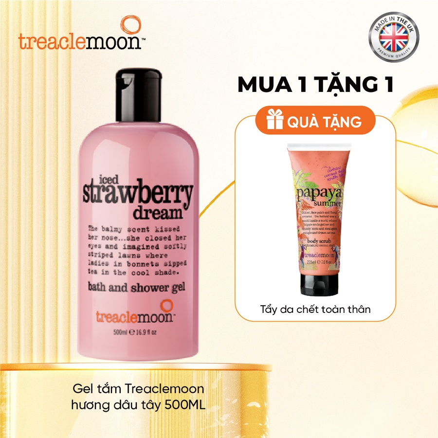 Gel tắm Treaclemoon hương dâu tây 500ML