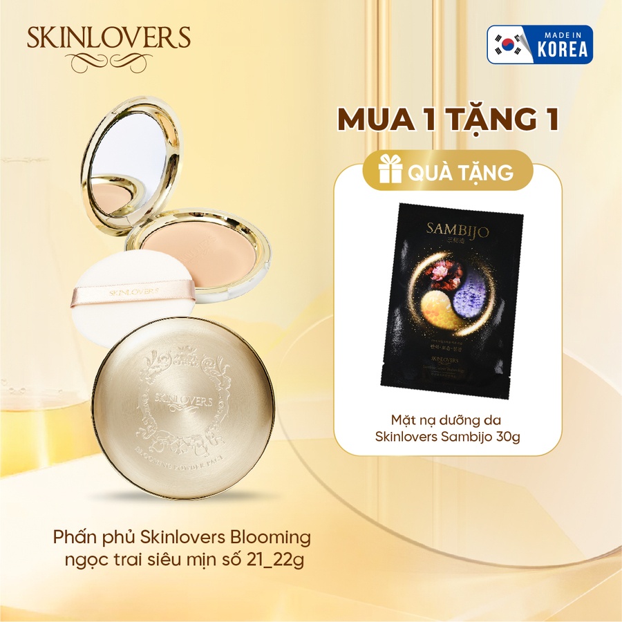 Phấn phủ Skinlovers Blooming ngọc trai siêu mịn số 21_22g