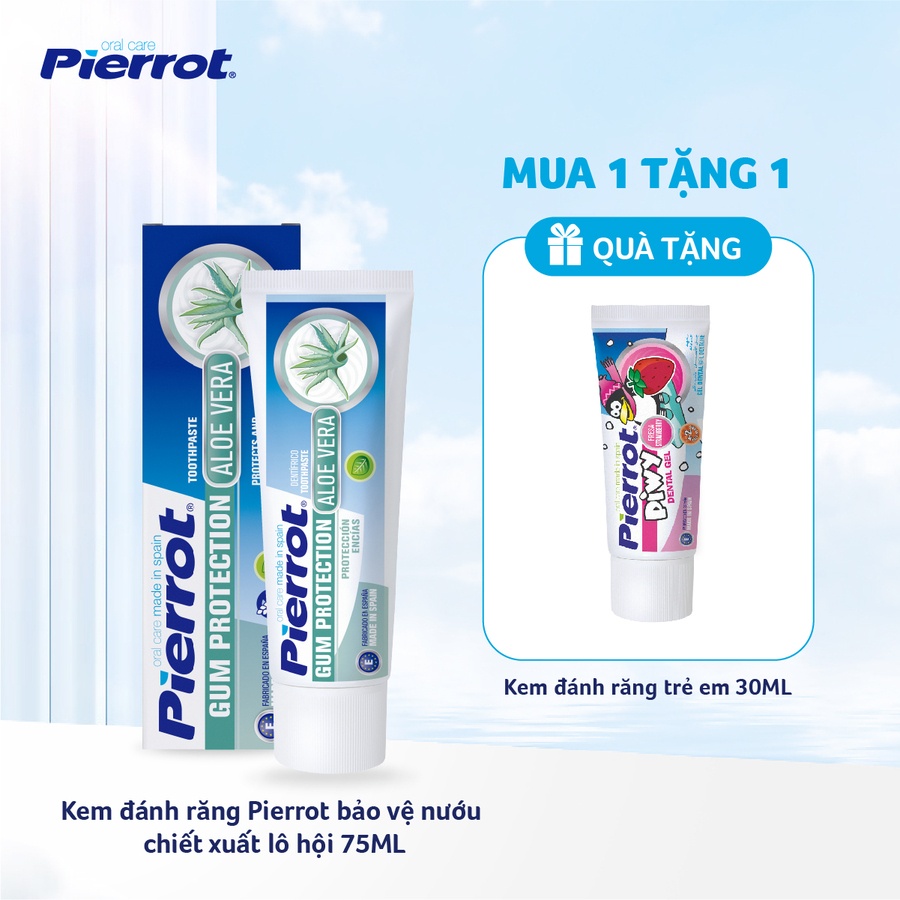 Kem đánh răng Pierrot bảo vệ nướu chiết xuất lô hội 75ML