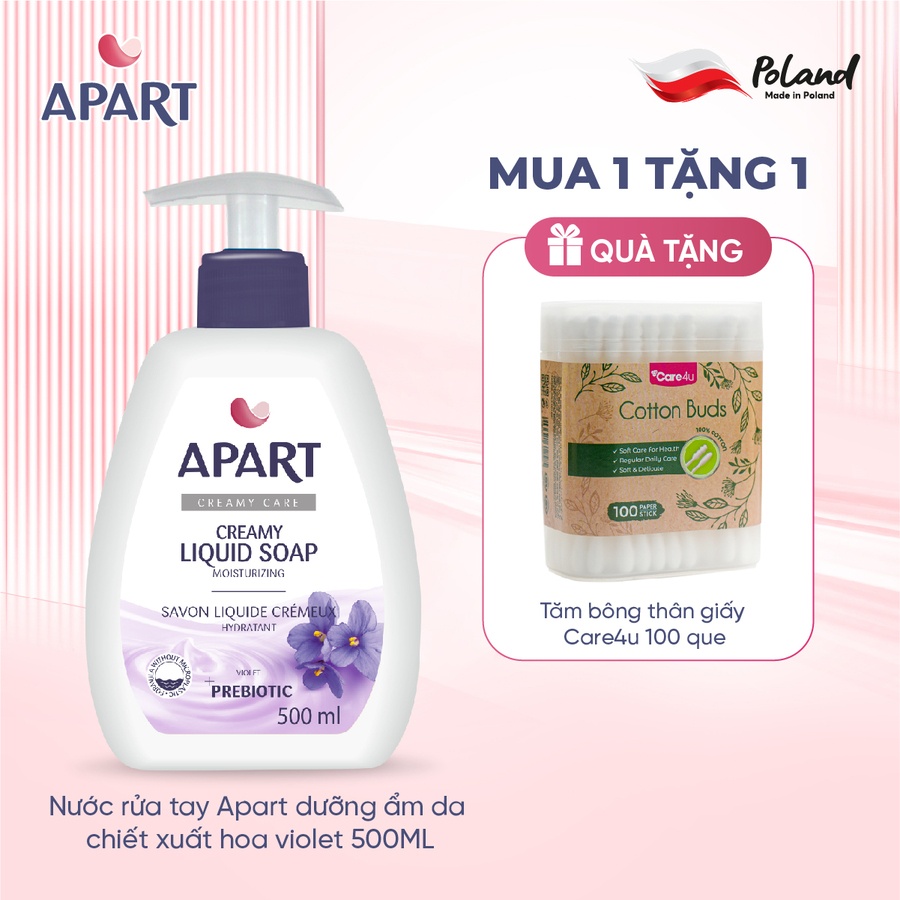 Nước rửa tay Apart dưỡng ẩm da chiết xuất hoa violet 500ML