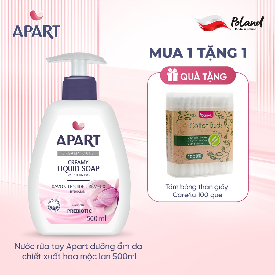 Nước rửa tay Apart dưỡng ẩm da chiết xuất hoa mộc lan 500ML