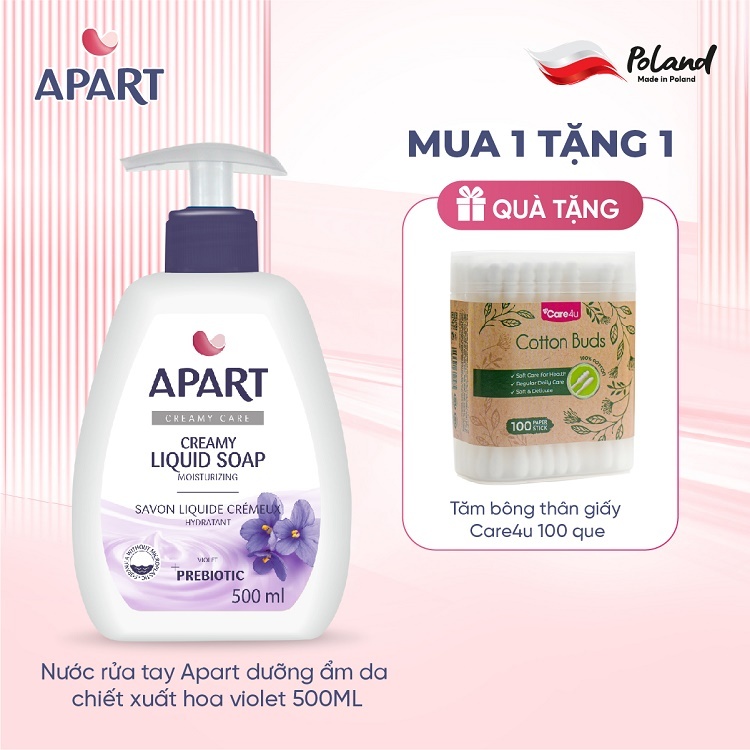 Nước rửa tay Apart dưỡng ẩm da chiết xuất hoa violet 500ML