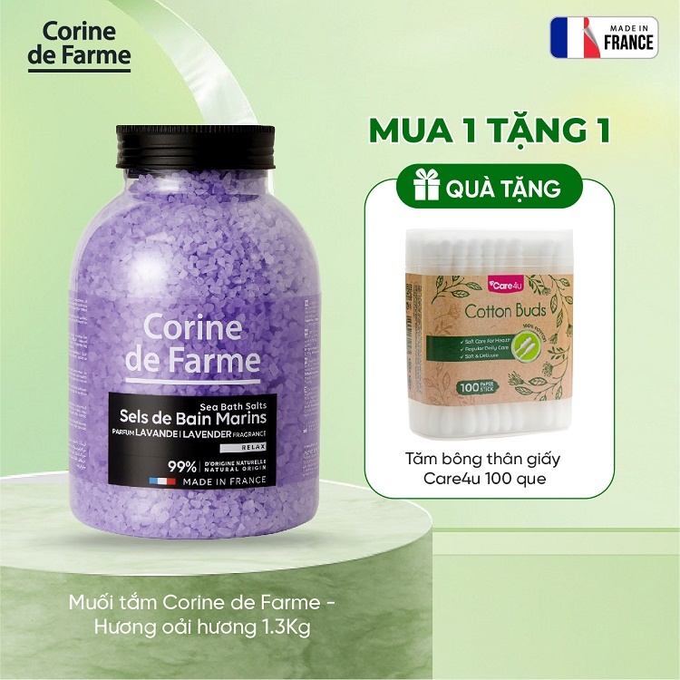 Muối tắm Corine de Farme - Hương oải hương 1.3Kg