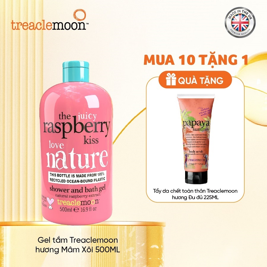 Combo 10 Gel tắm Treaclemoon hương mâm xôi 500ML (MOON2000)