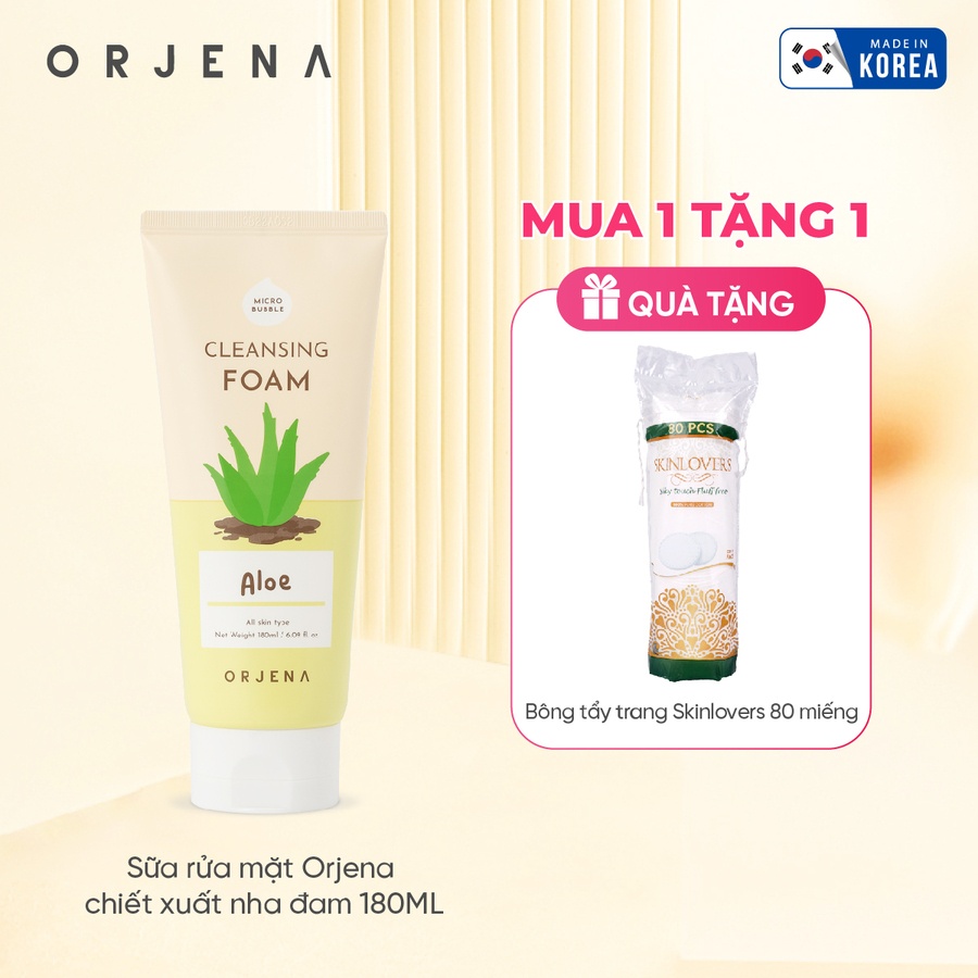 Sữa rửa mặt Orjena chiết xuất nha đam 180ML