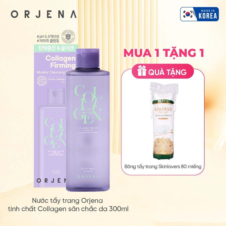 Nước tẩy trang Orjena tinh chất Collagen săn chắc da 300ML