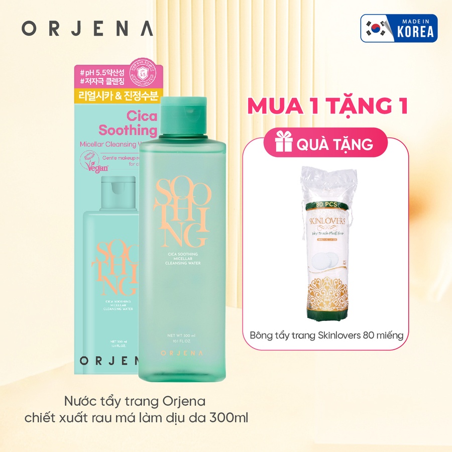 Nước tẩy trang Orjena chiết xuất rau má làm dịu da 300ML