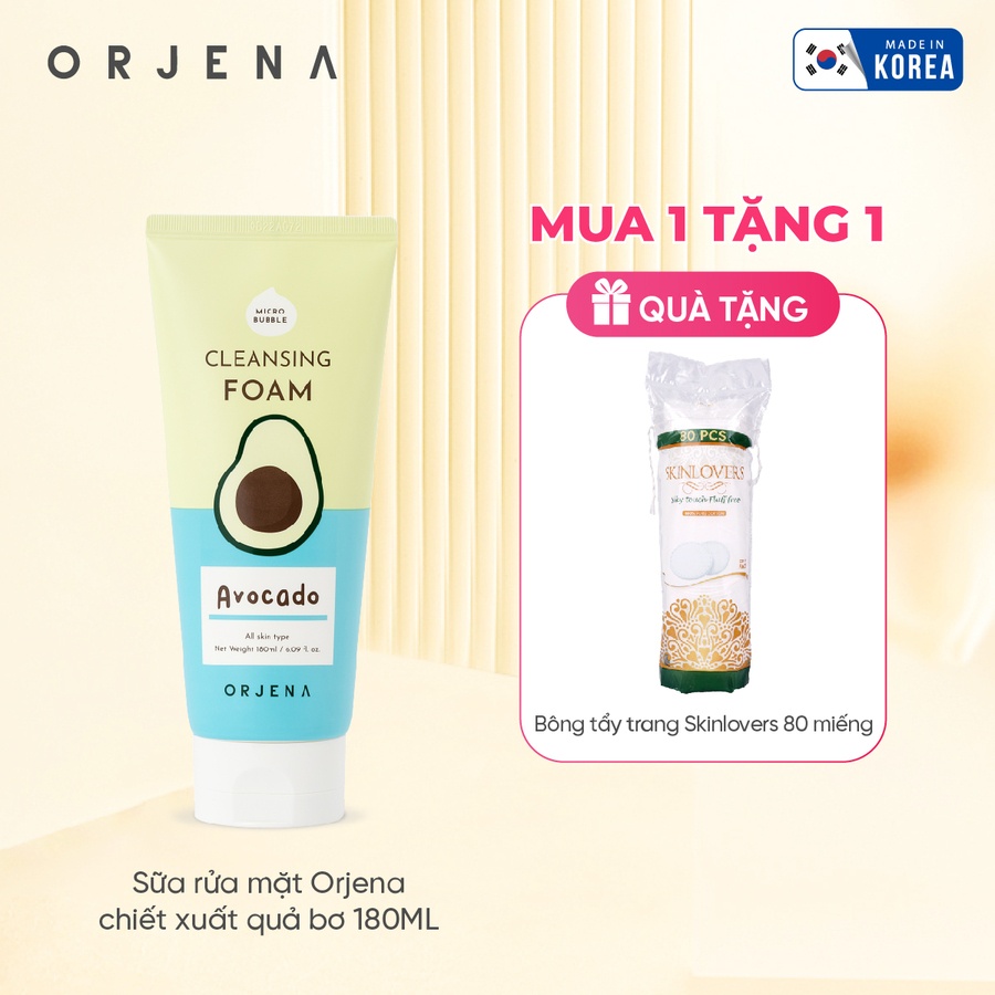 Sữa rửa mặt Orjena chiết xuất quả bơ 180ML