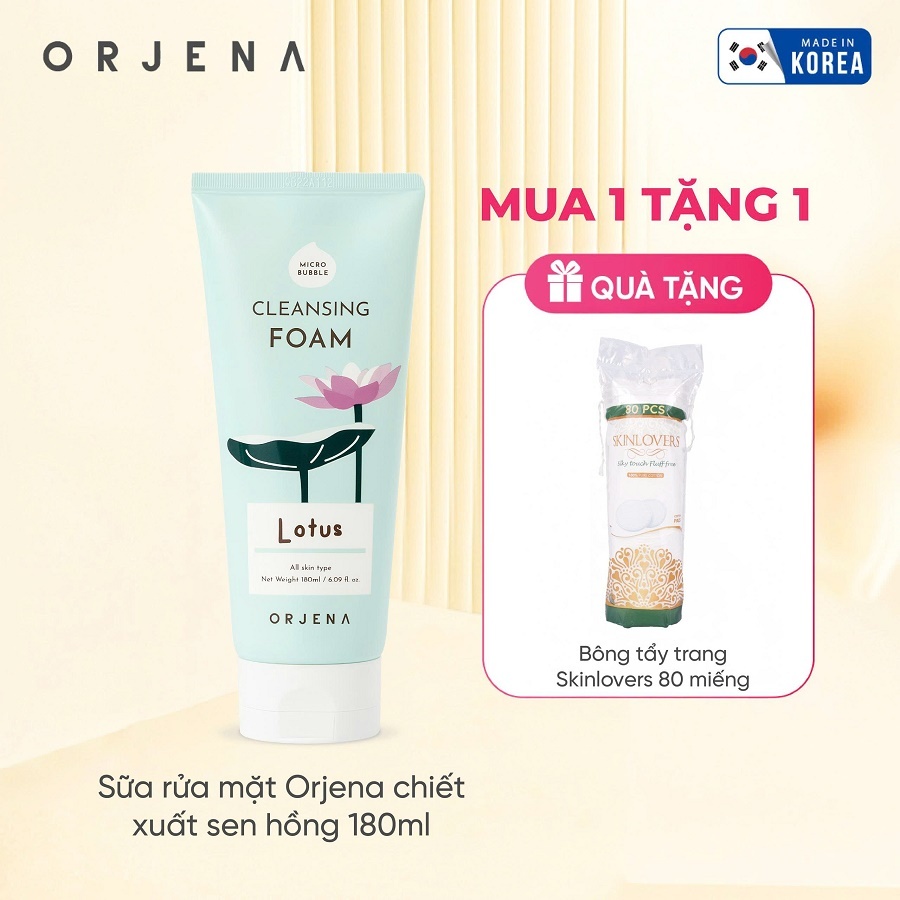 Sữa rửa mặt Orjena chiết xuất sen hồng 180ML