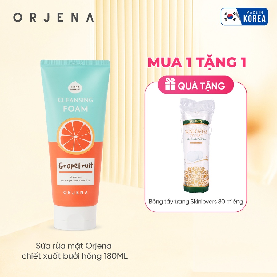 Sữa rửa mặt Orjena chiết xuất bưởi hồng 180ML