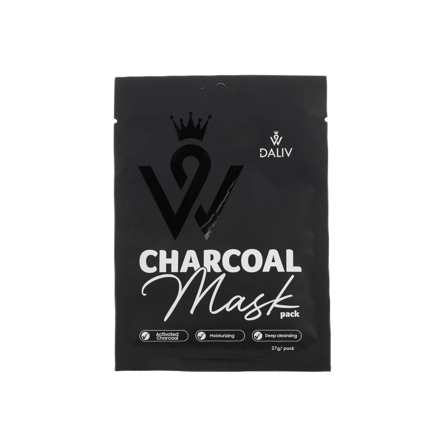 Mặt nạ Daliv Than hoạt tính dưỡng ẩm, sạch sâu 27g