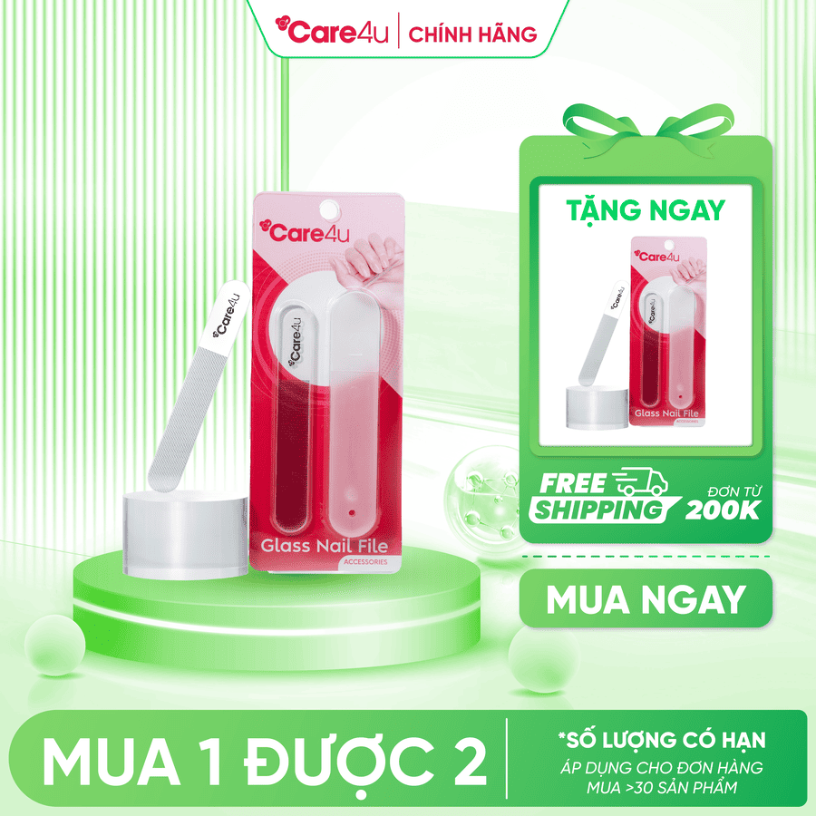 [Mua 1 tặng 1] Dũa móng tay thủy tinh Care4u