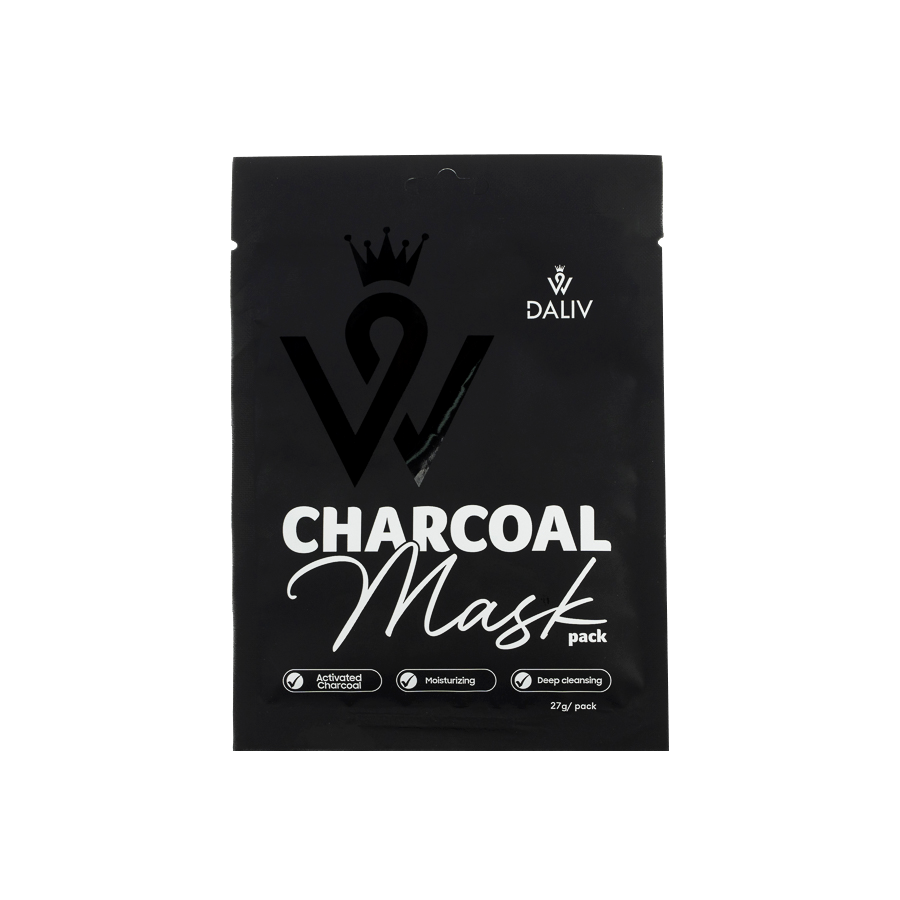 Mặt nạ Daliv Than hoạt tính dưỡng ẩm, sạch sâu 27g