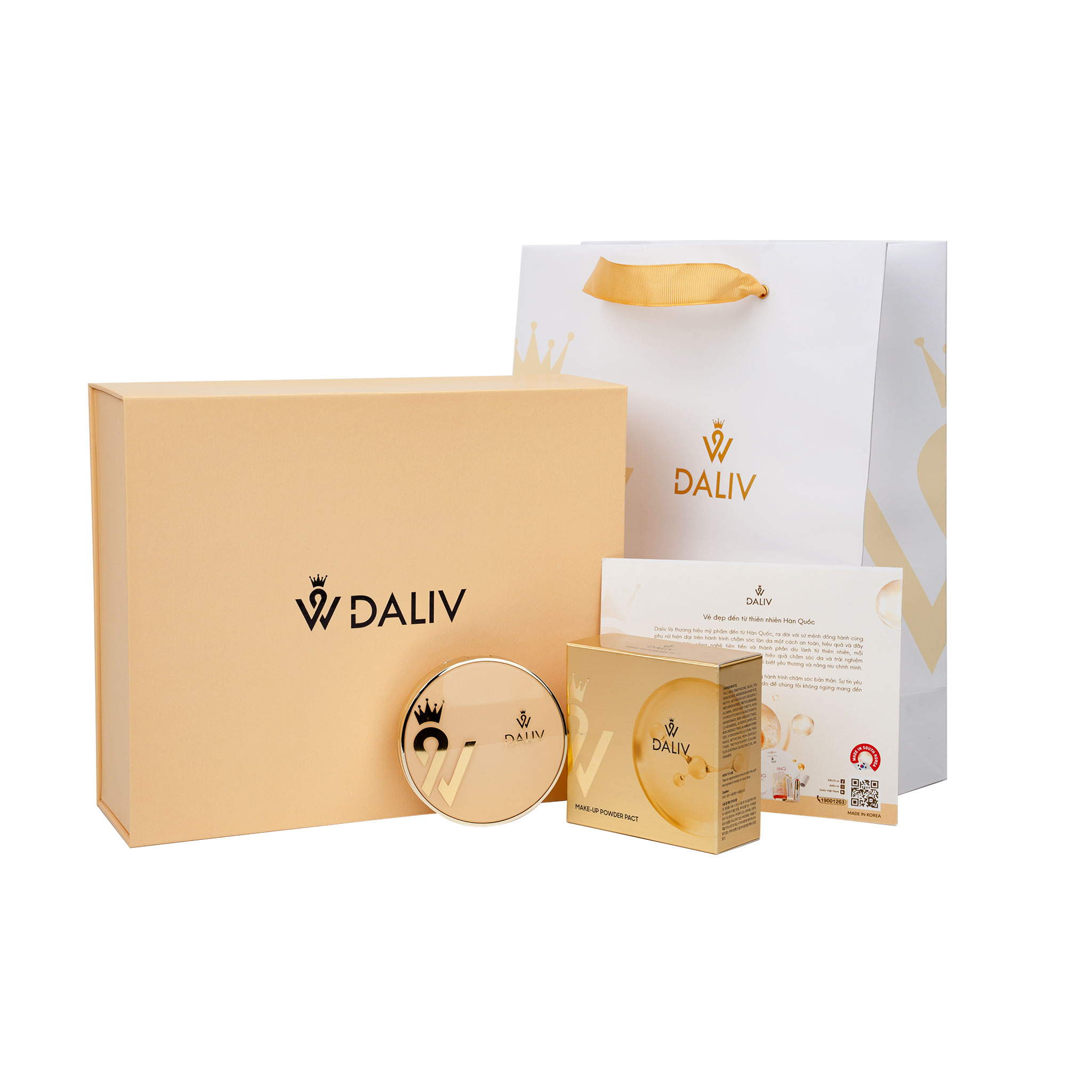 Bộ quà phấn phủ Daliv siêu mịn