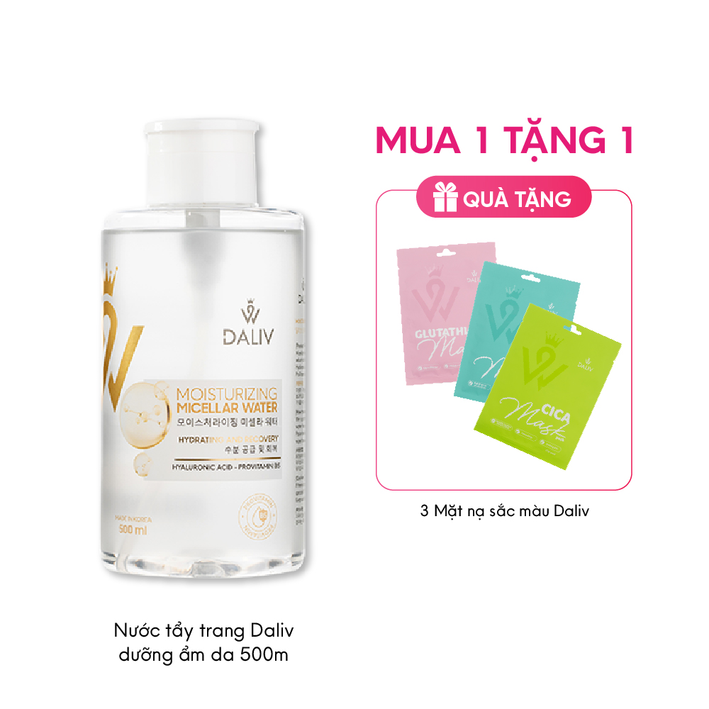 Nước tẩy trang Daliv dưỡng ẩm da 500ML