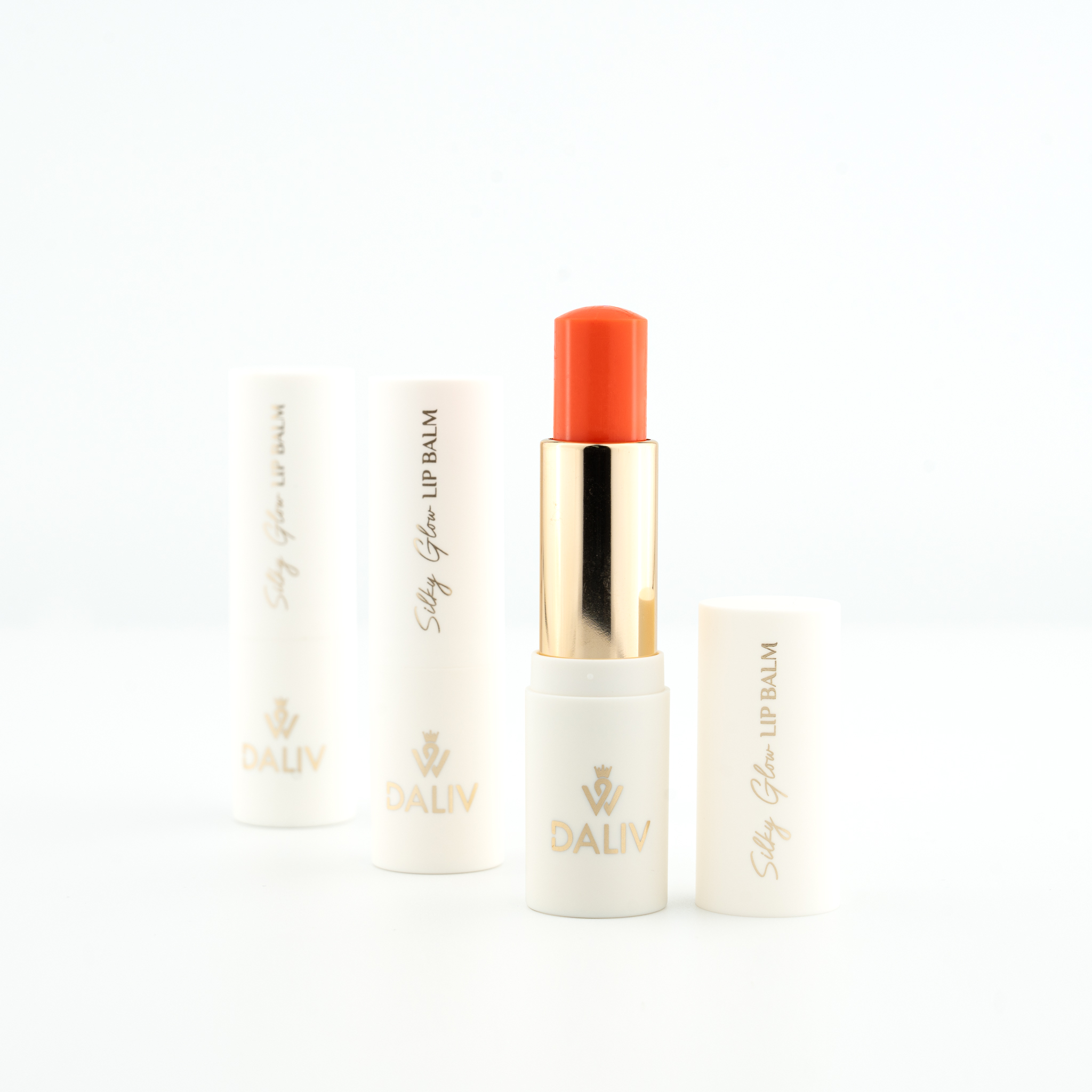 Son dưỡng môi Daliv Silky Glow màu cam dưỡng ẩm làm mềm môi 4.5g