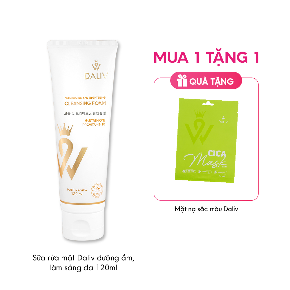 Sữa rửa mặt Daliv dưỡng ẩm, làm sáng da 120ML
