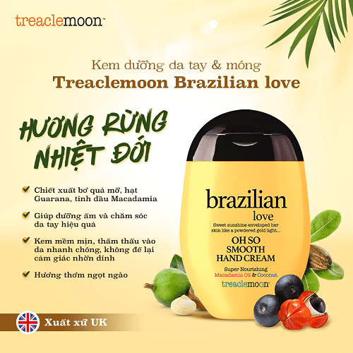 Kem dưỡng da tay Treaclemoon Brazilian Love hương quả nhiệt đới 75ML 1