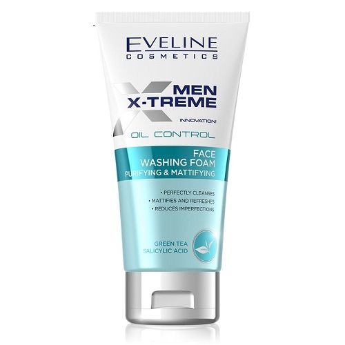 Sữa rửa mặt nam Eveline Men X-treme sạch sâu, kiềm dầu 150ML