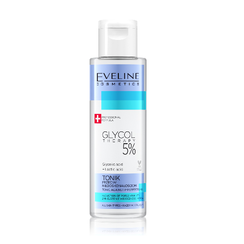 Nước hoa hồng Eveline Glycol Therapy 5% se khít chân lông 110ML