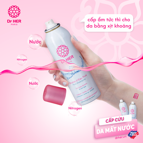 Xịt khoáng cấp ẩm Dr HER Paris 150ML 2