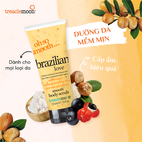 Tẩy da chết toàn thân Treaclemoon Brazilian Love hương quả nhiệt đới 225ML 1