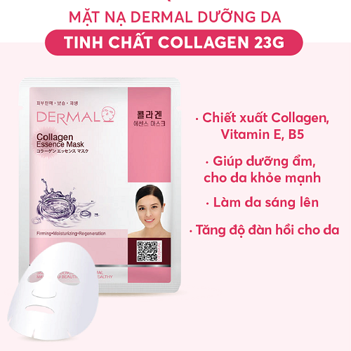 Mặt nạ Dermal dưỡng da tinh chất collagen 23g 1