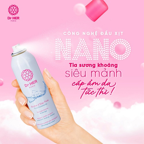 Xịt khoáng cấp ẩm Dr HER Paris 400ML 1